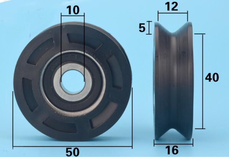 nylon pulley wheel size 
